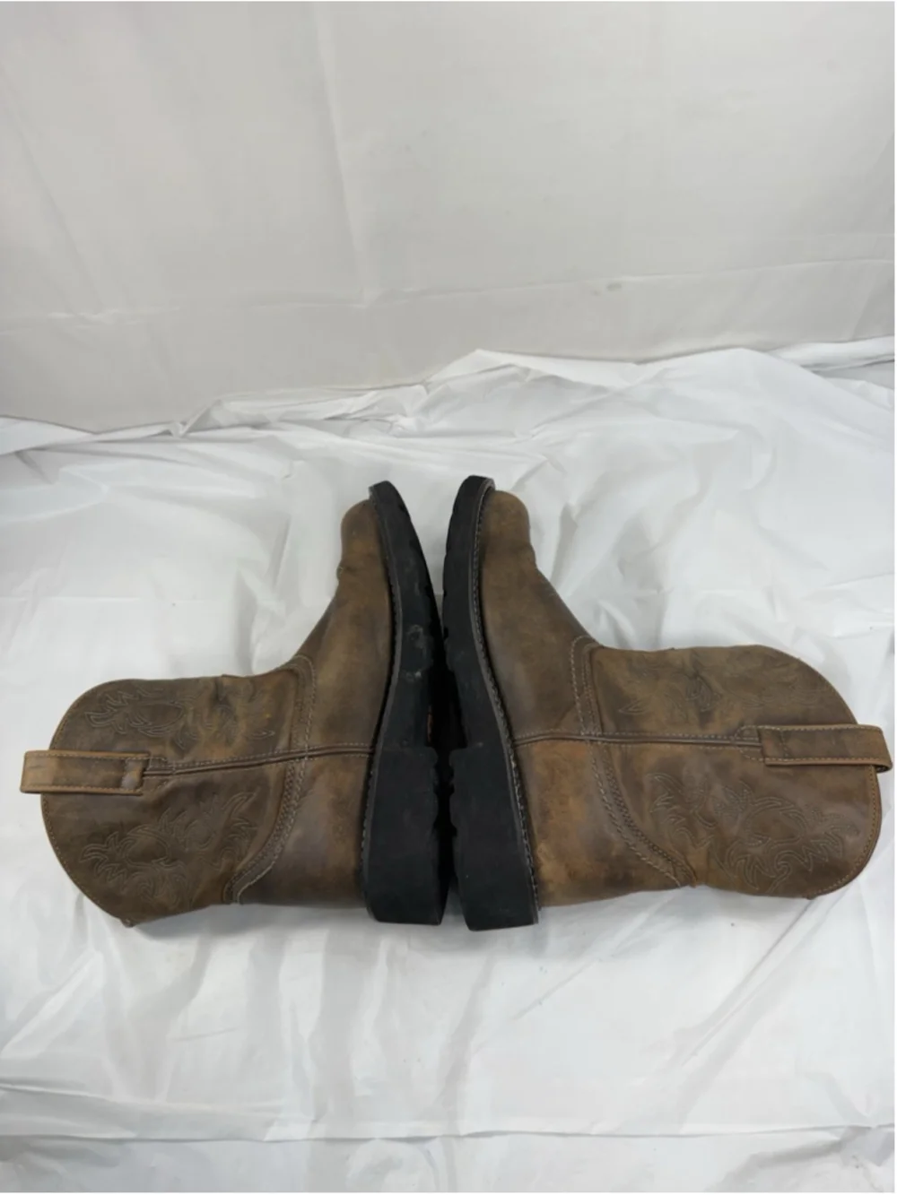 Ariat FATBABY Leather Cowgirl Boots Women's Size 10 B Western Brown